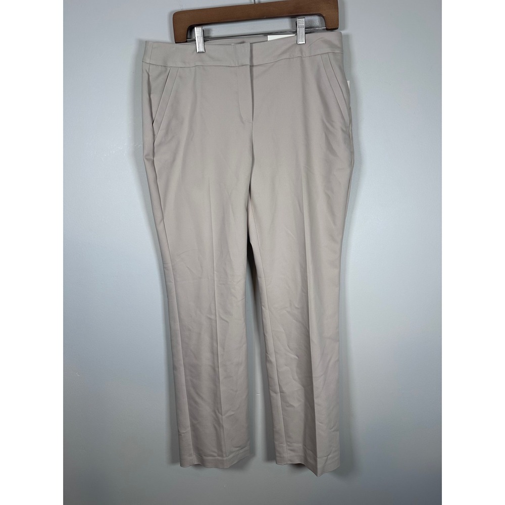 Chico's So Slimming City Chic Pants Women 1 Short Beige Business Casual